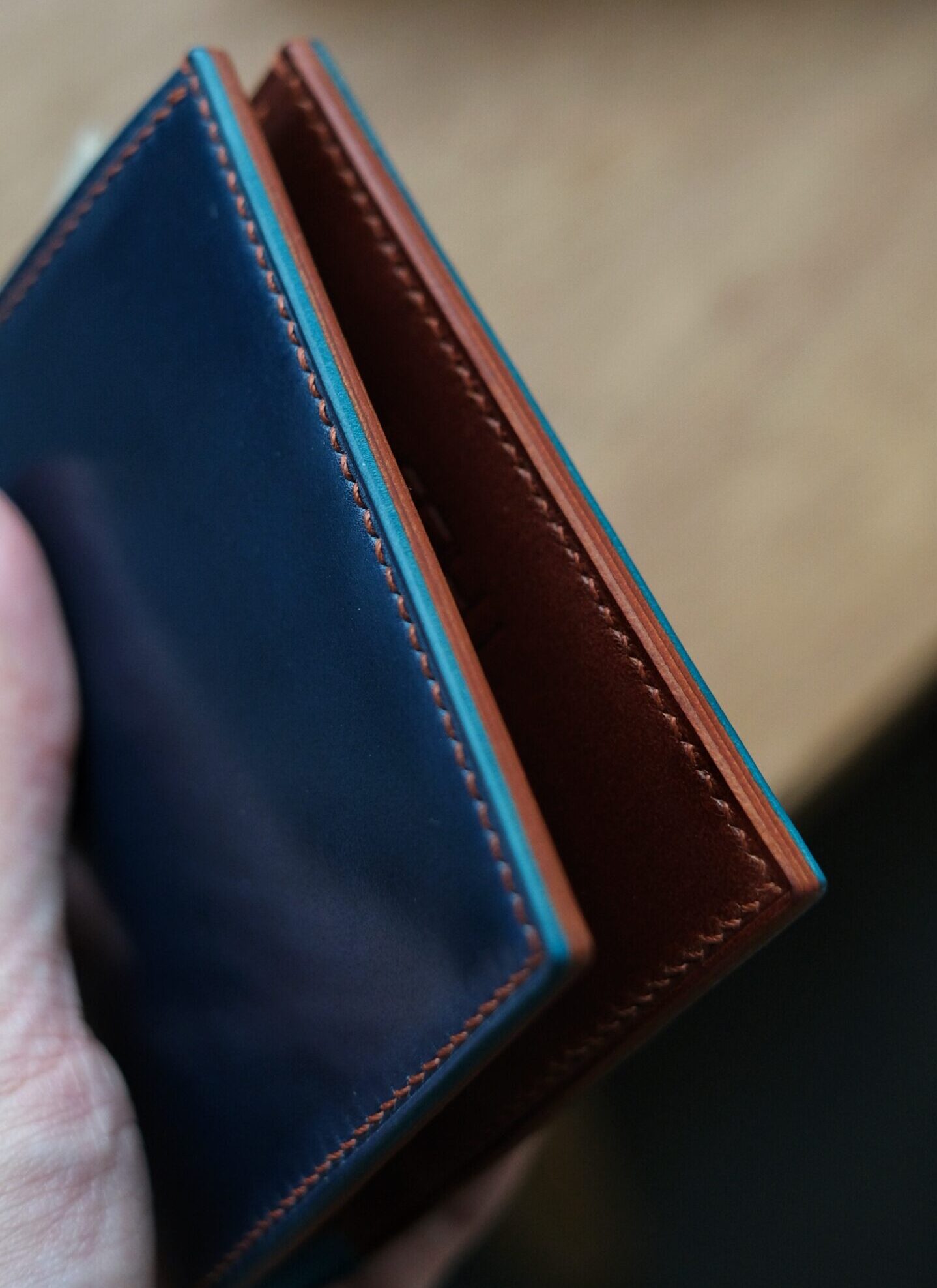 Shell Cordovan Mix Buttero Short Wallet - Image 1