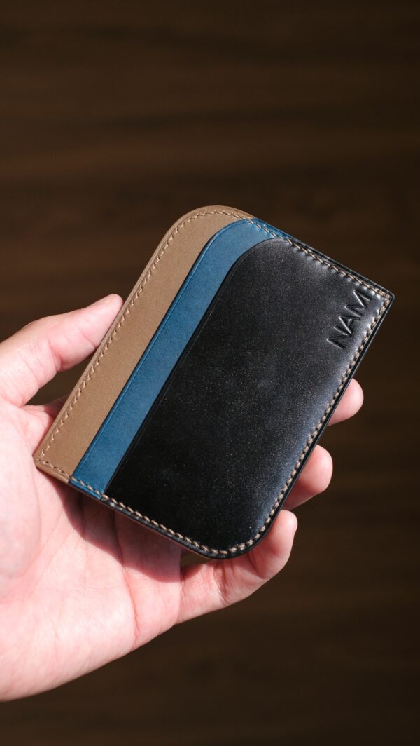 Shell Cordovan Mix Buttero Two-Way Card Holder