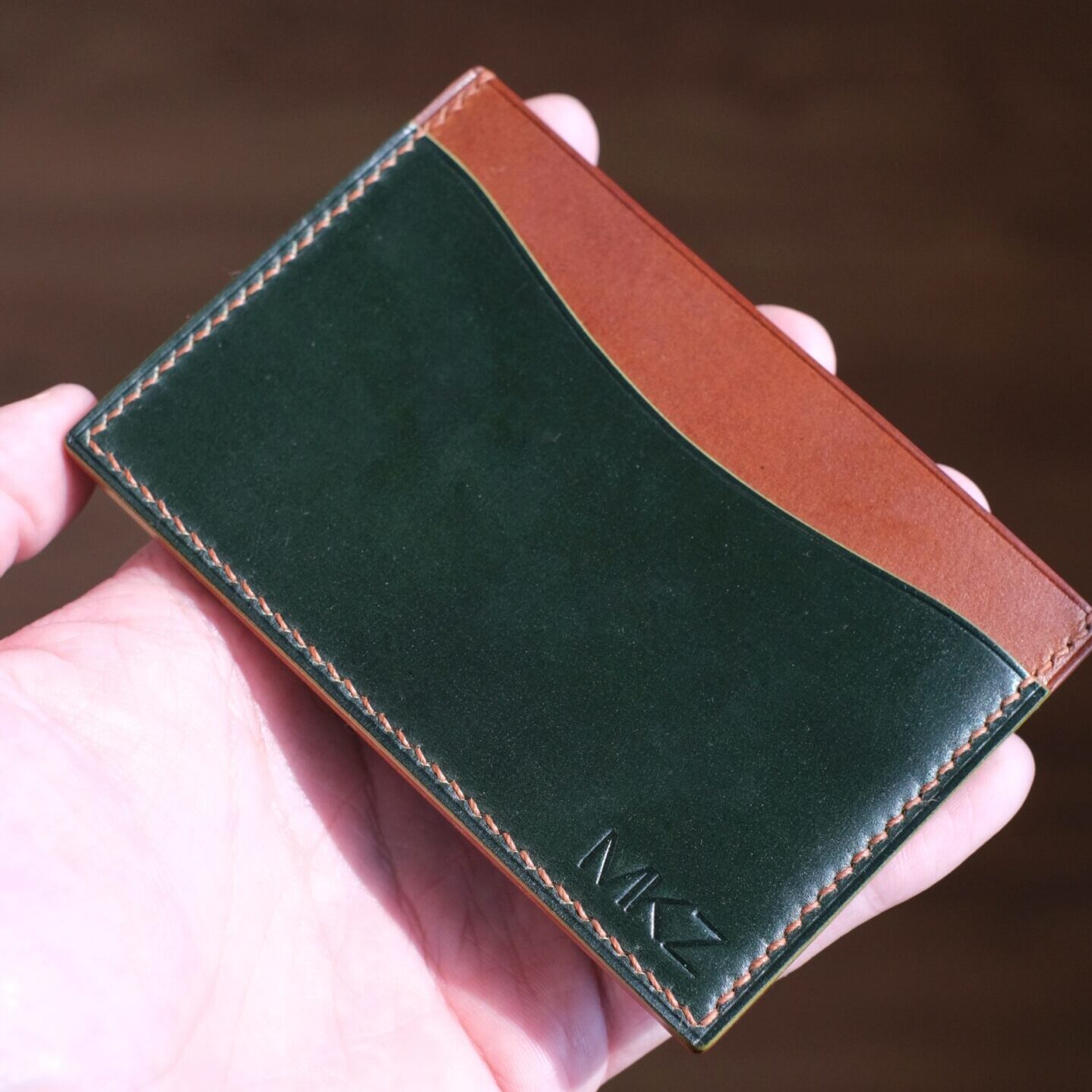 Shell Cordovan Mix Buttero Card Holder - Image 3