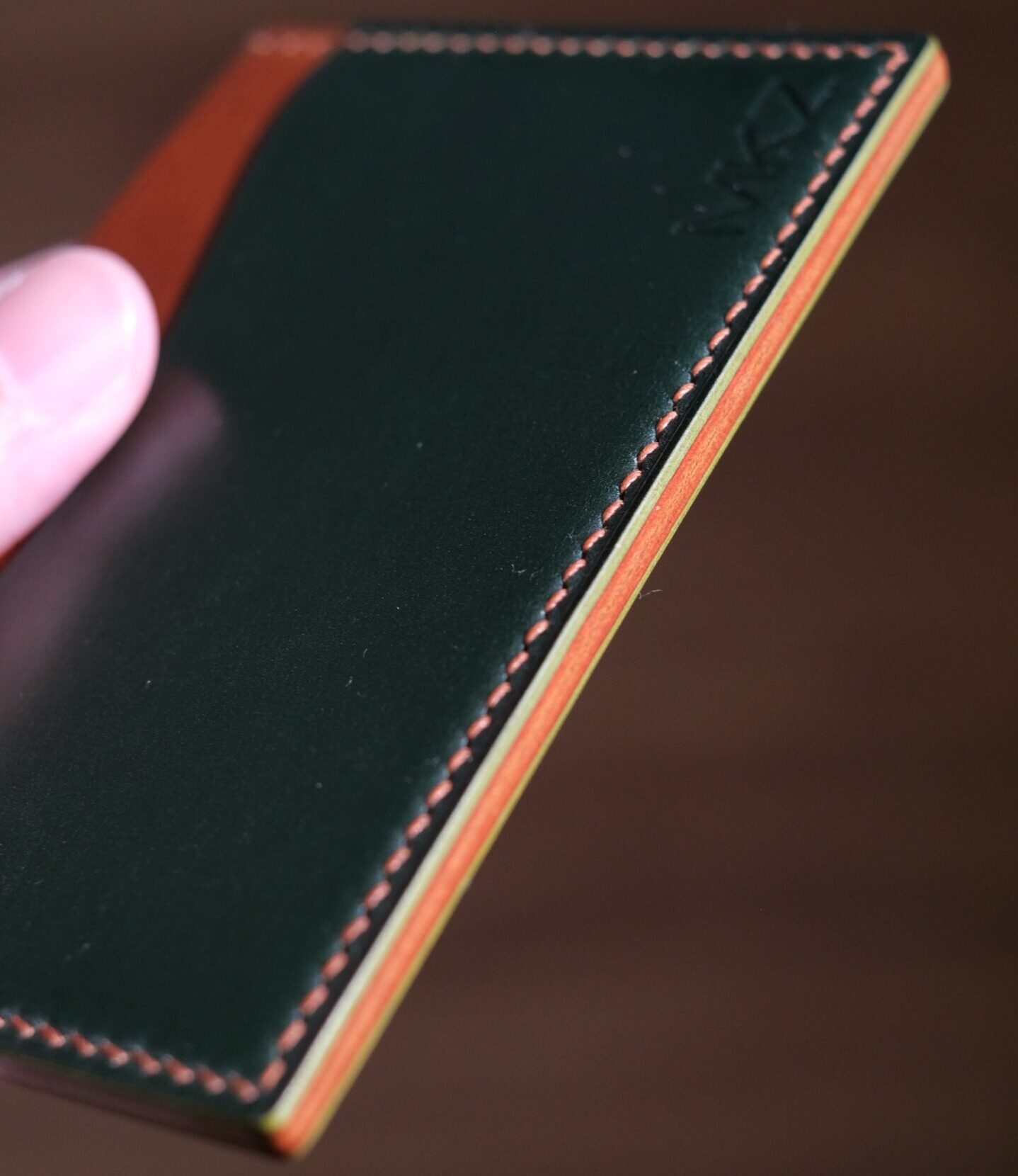 Shell Cordovan Mix Buttero Card Holder - Image 4