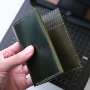 Shell Cordovan Mix Buttero Vertical Wallet