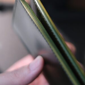 Shell Cordovan Mix Buttero Vertical Wallet - Image 6