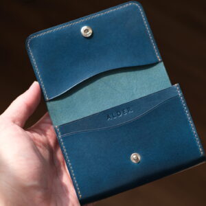 Shell Cordovan Mix Buttero Business Card Holder - Image 3