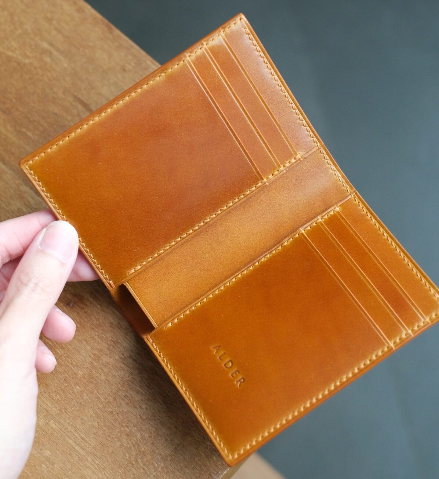 Shell Cordovan Vertical Wallet - Image 2