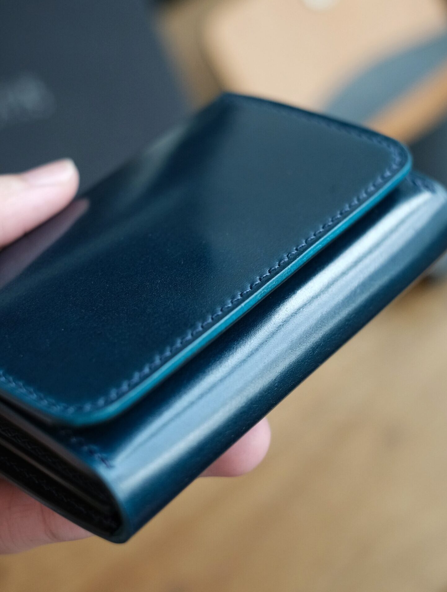 Shell Cordovan Business Card Holder - Image 4