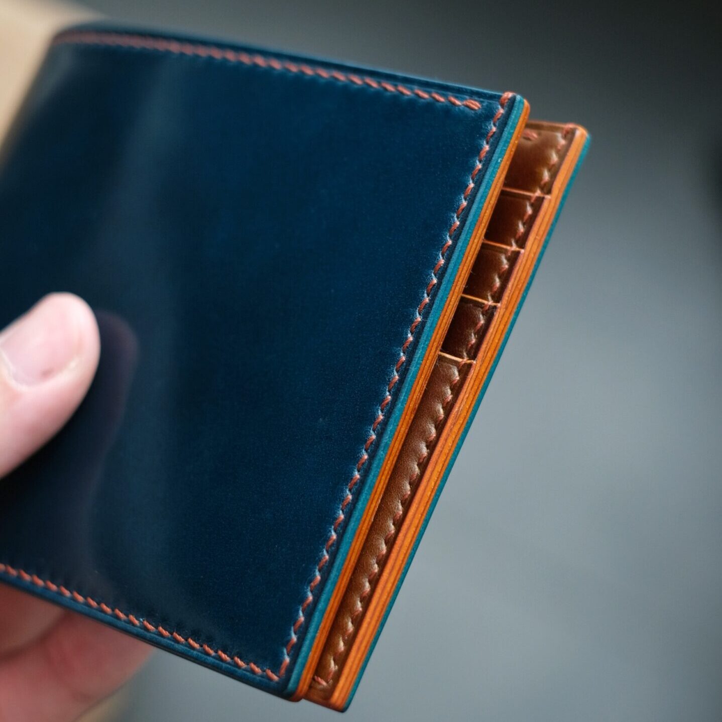 Two-Tone Shell Cordovan Bifold Wallet - Image 1