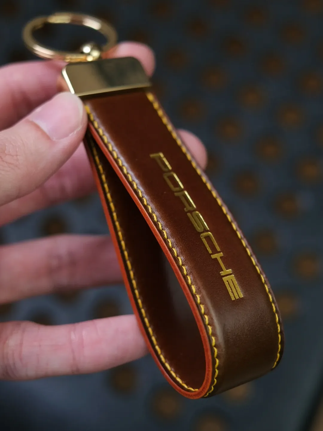Padded Shell Cordovan Key Ring - Image 4