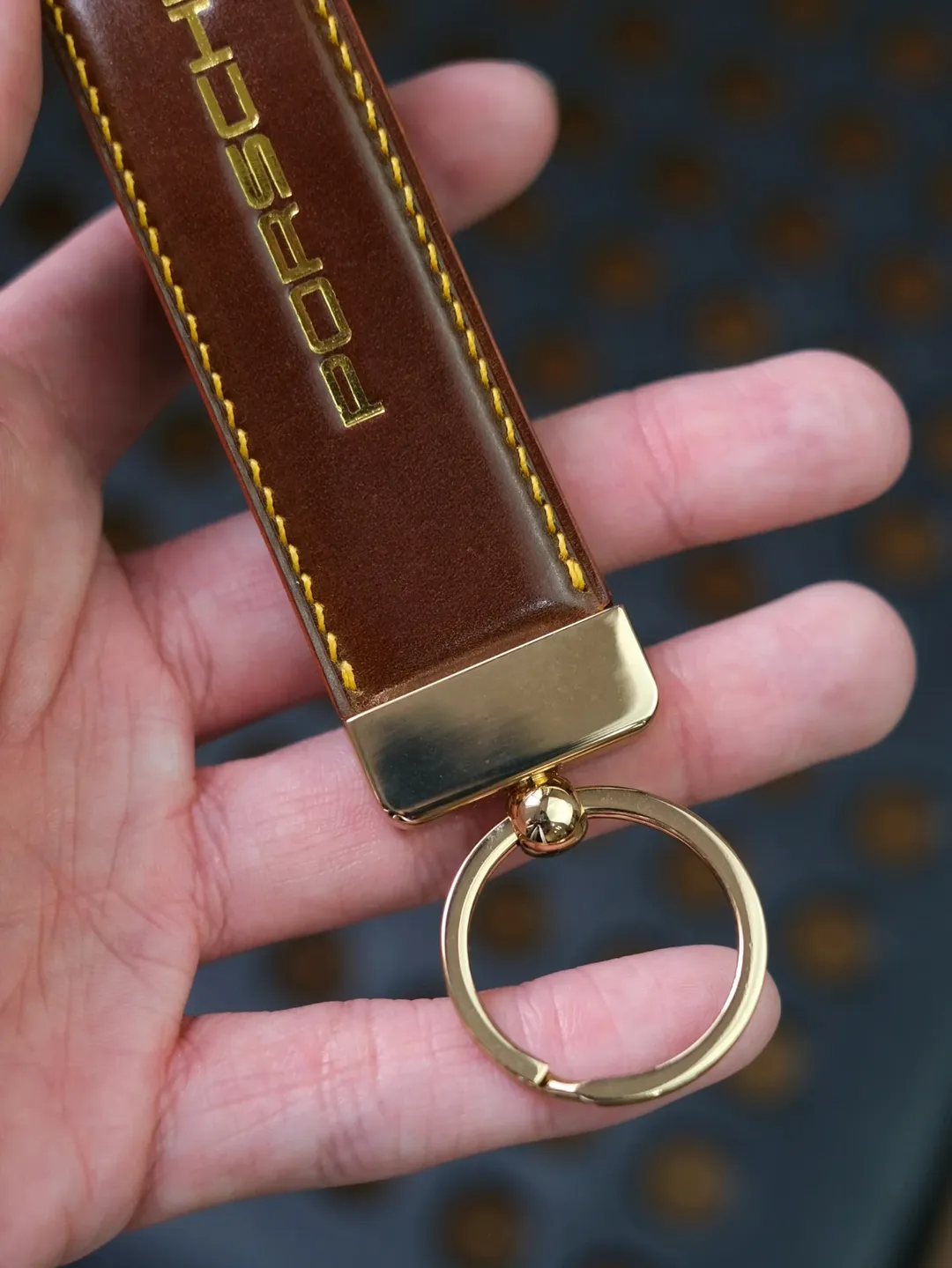 Padded Shell Cordovan Key Ring - Image 3