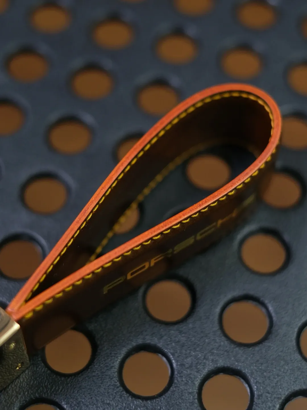 Padded Shell Cordovan Key Ring - Image 2