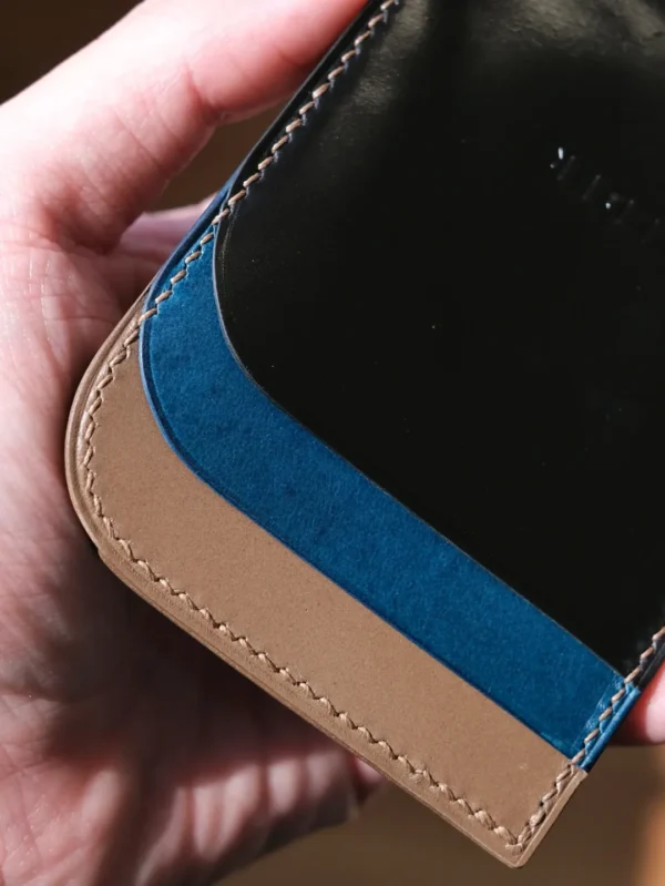 Shell Cordovan Mix Buttero Two-Way Card Holder