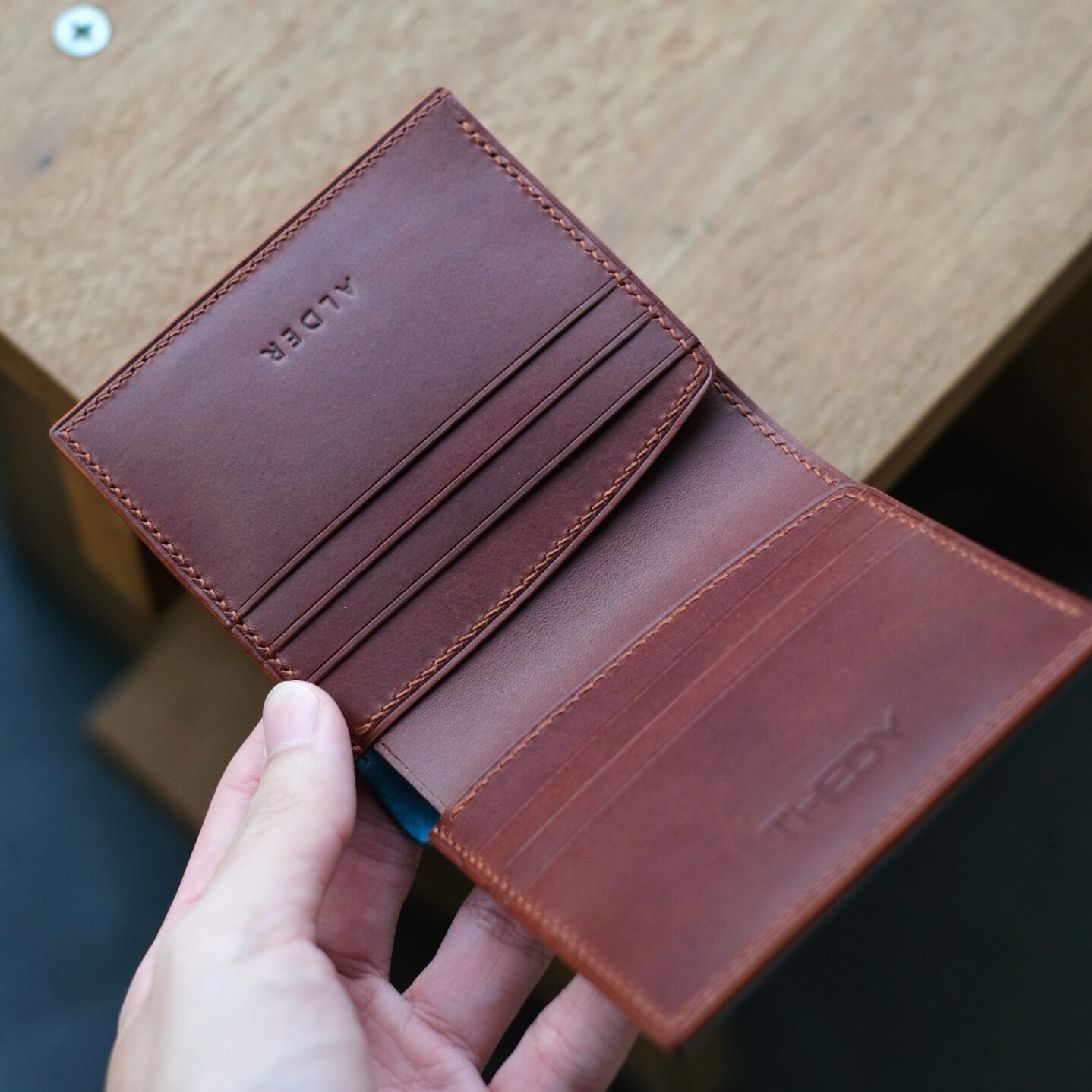 Shell Cordovan Mix Buttero Short Wallet - Image 3