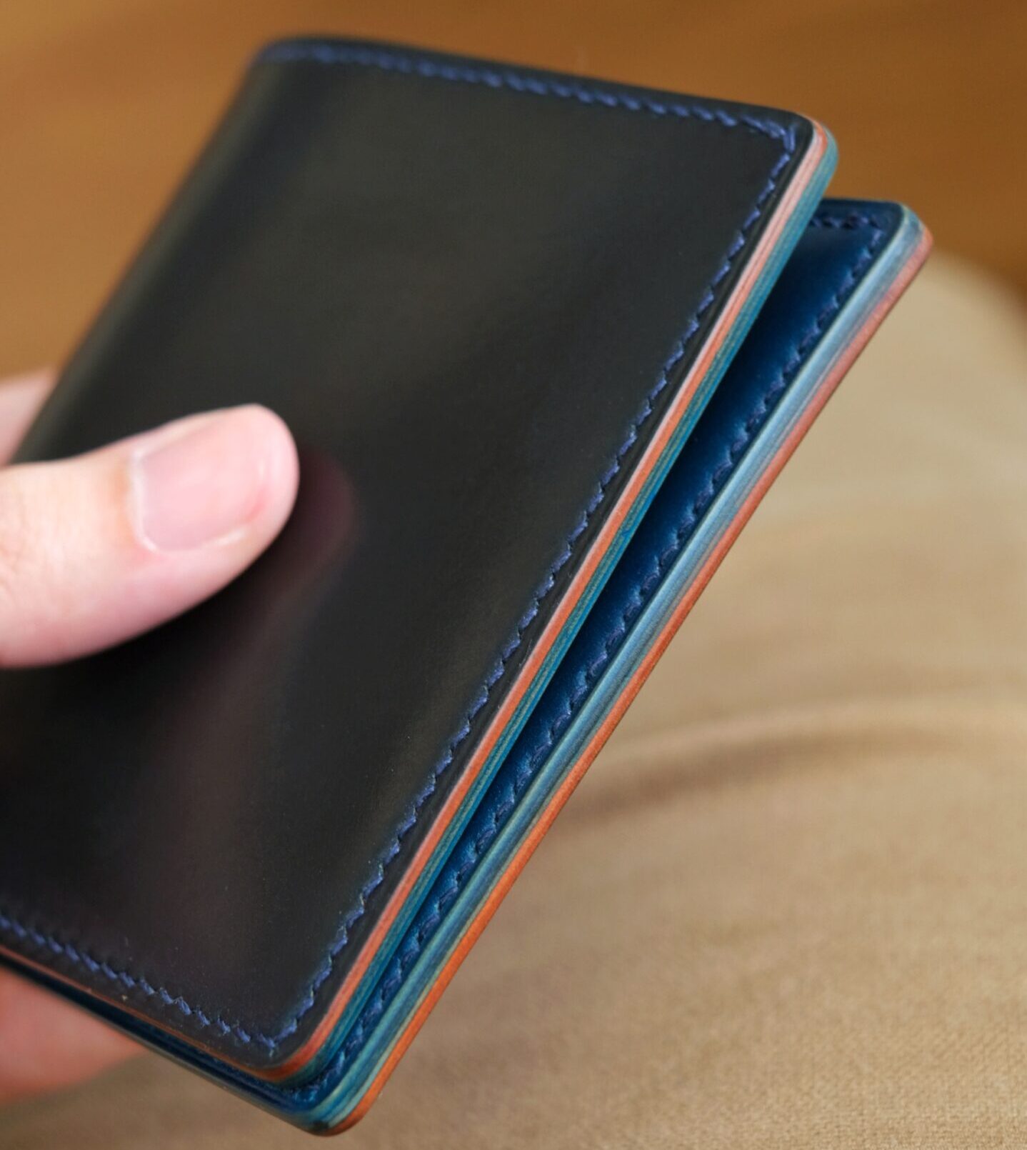 Two-Tone Shell Cordovan Short Wallet - Image 3