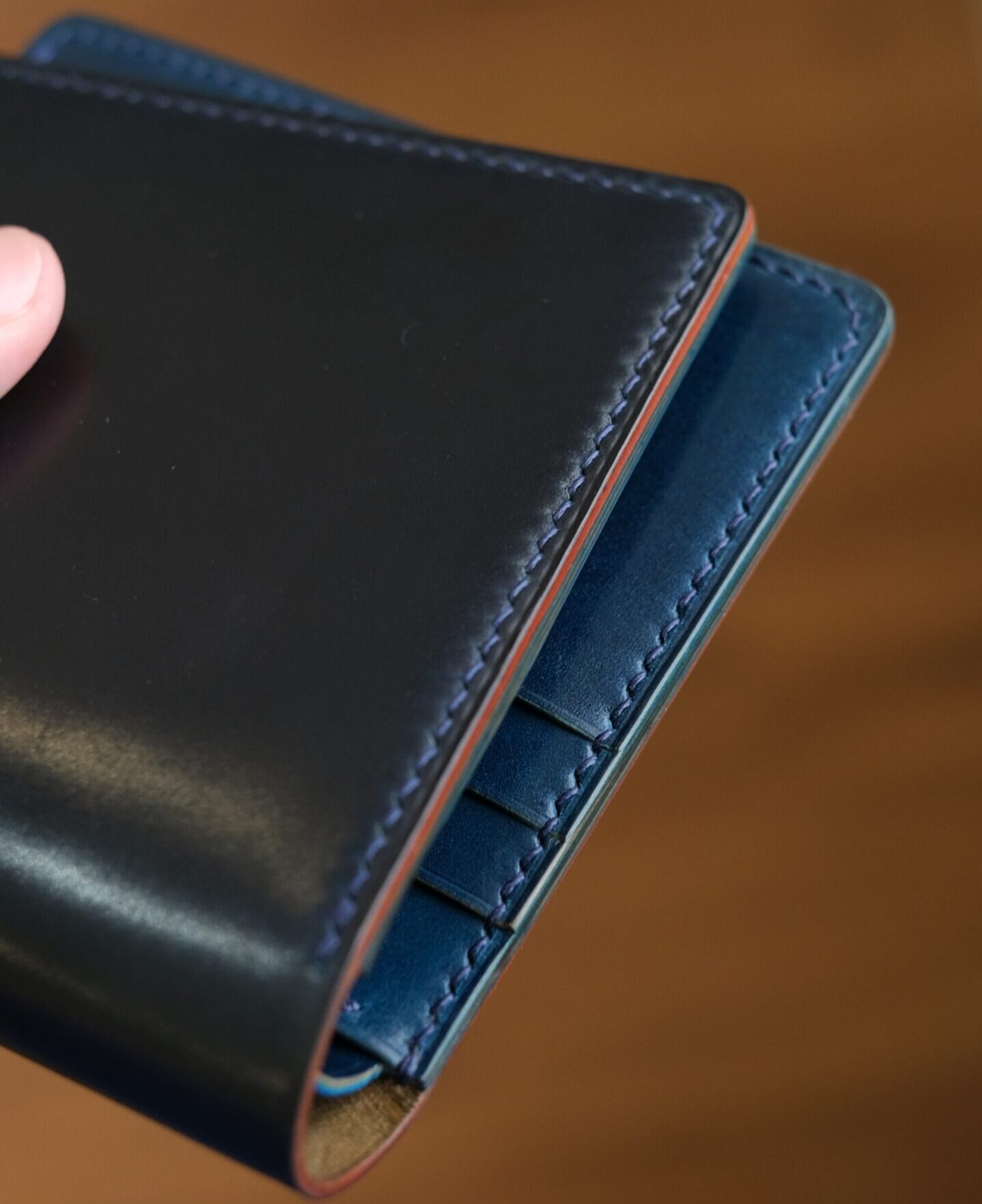 Two-Tone Shell Cordovan Short Wallet - Image 1