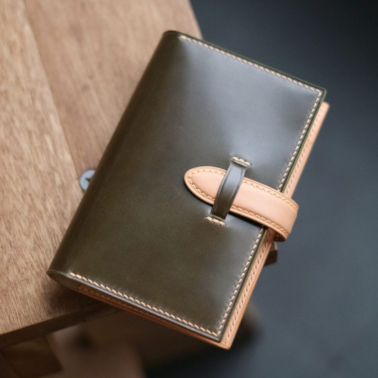 Shell Cordovan Mix Buttero Passport Holder - Image 1
