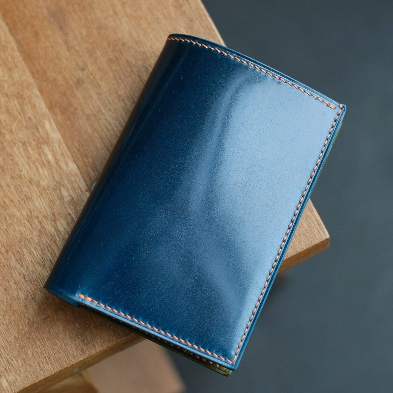 Two-Tone Shell Cordovan Vertical Wallet - Image 1