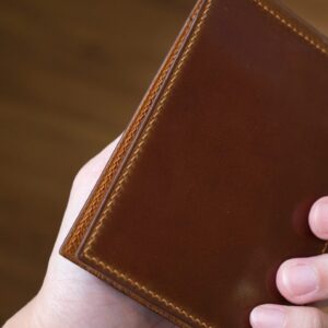 Shell Cordovan Mix Buttero Hatch Money Clip Wallet - Image 2