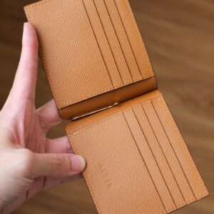 Shell Cordovan Mix Buttero Hatch Money Clip Wallet - Image 3