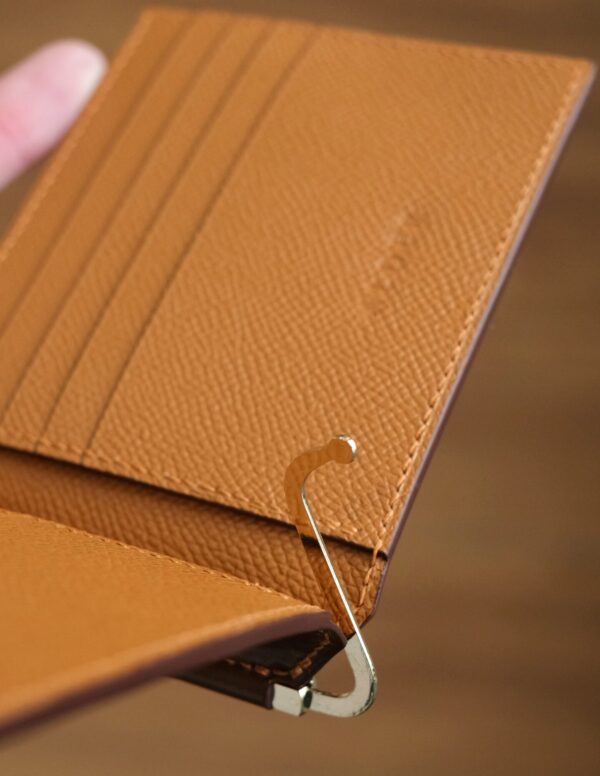 Shell Cordovan Mix Buttero Hatch Money Clip Wallet