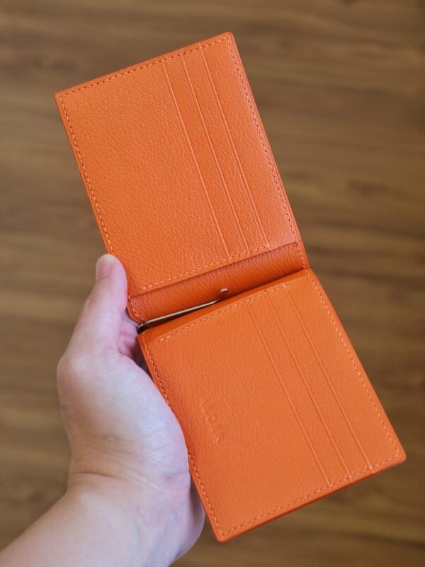 Shell Cordovan Mix Alran Chevre Money Clip Wallet
